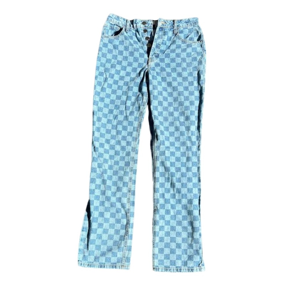 Tinseltown Blue Checkered Jeans